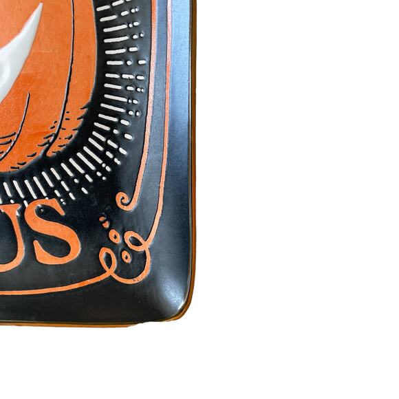 Eli + Ana Halloween HOCUS POCUS HAUNTED PUMPKIN Ceramic Salad Plates 4pc NEW - Picture 13 of 13